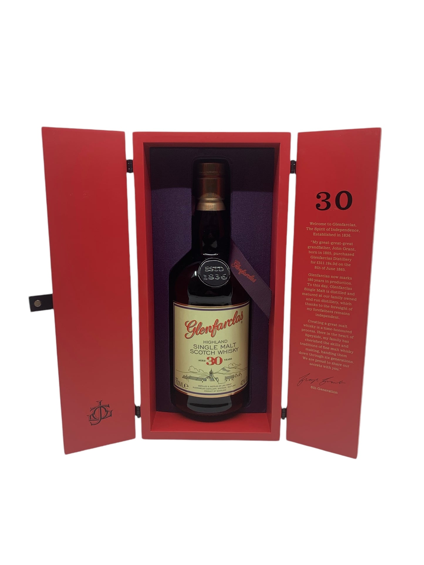 Glenfarclas Aged 30 Years, Highland Single Malt Scotch Whisky, 700ml, 43% ABV