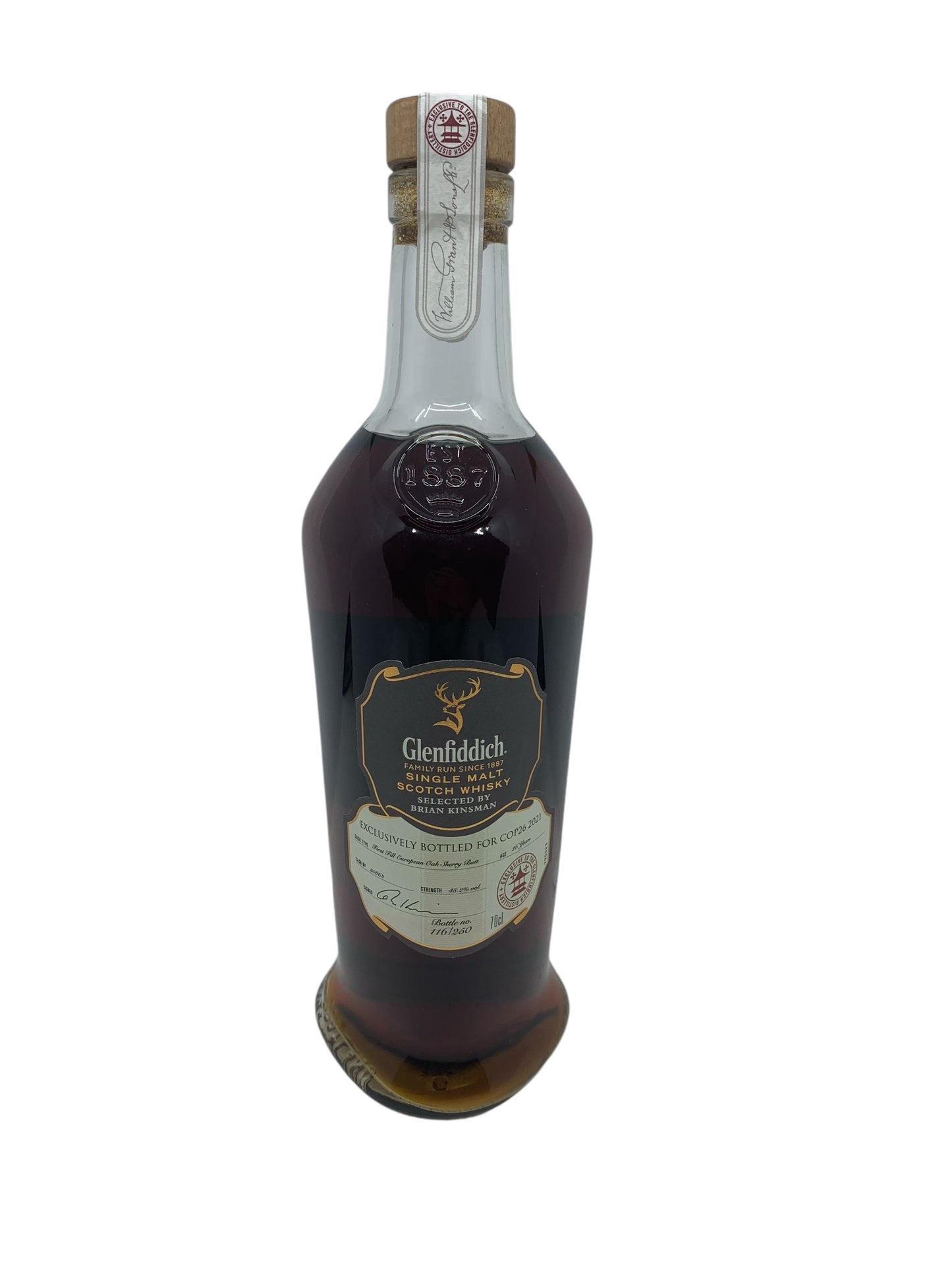 Glenfiddich COP26 2021, single malt scotch whisky, age 26 years, cask no 30863, bottle no 116/250, 700ml, 48.2% ABV