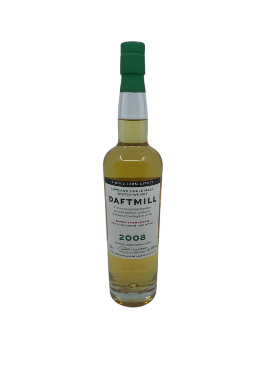 Daftmill Summer Batch Release 2008, Lowland Single Malt Scotch Whisky, Limited Edition Of 1780 Bottles, 700ml, 46% ABV